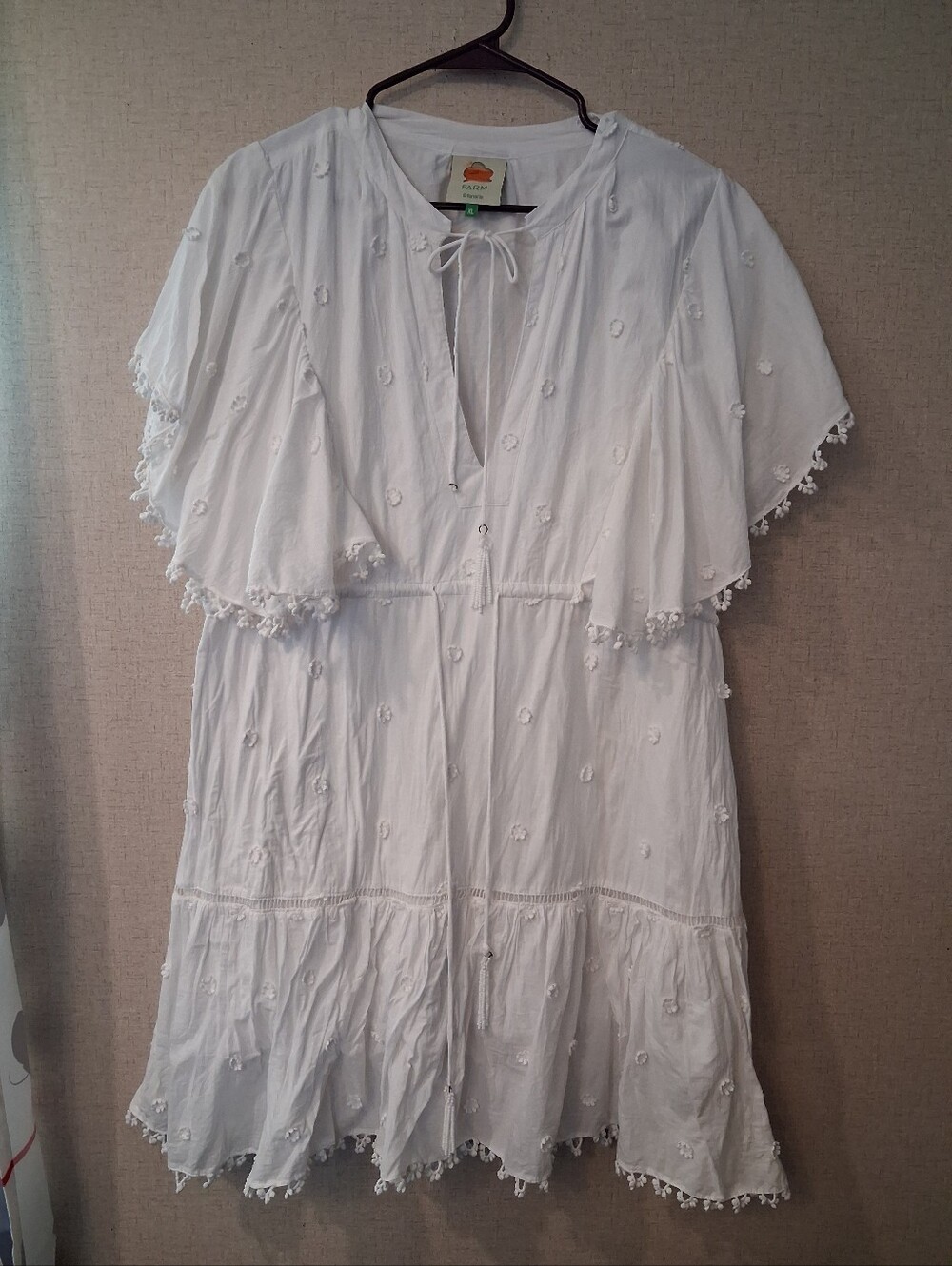 FARM RIO 3D Flower Mini Dress Size XL